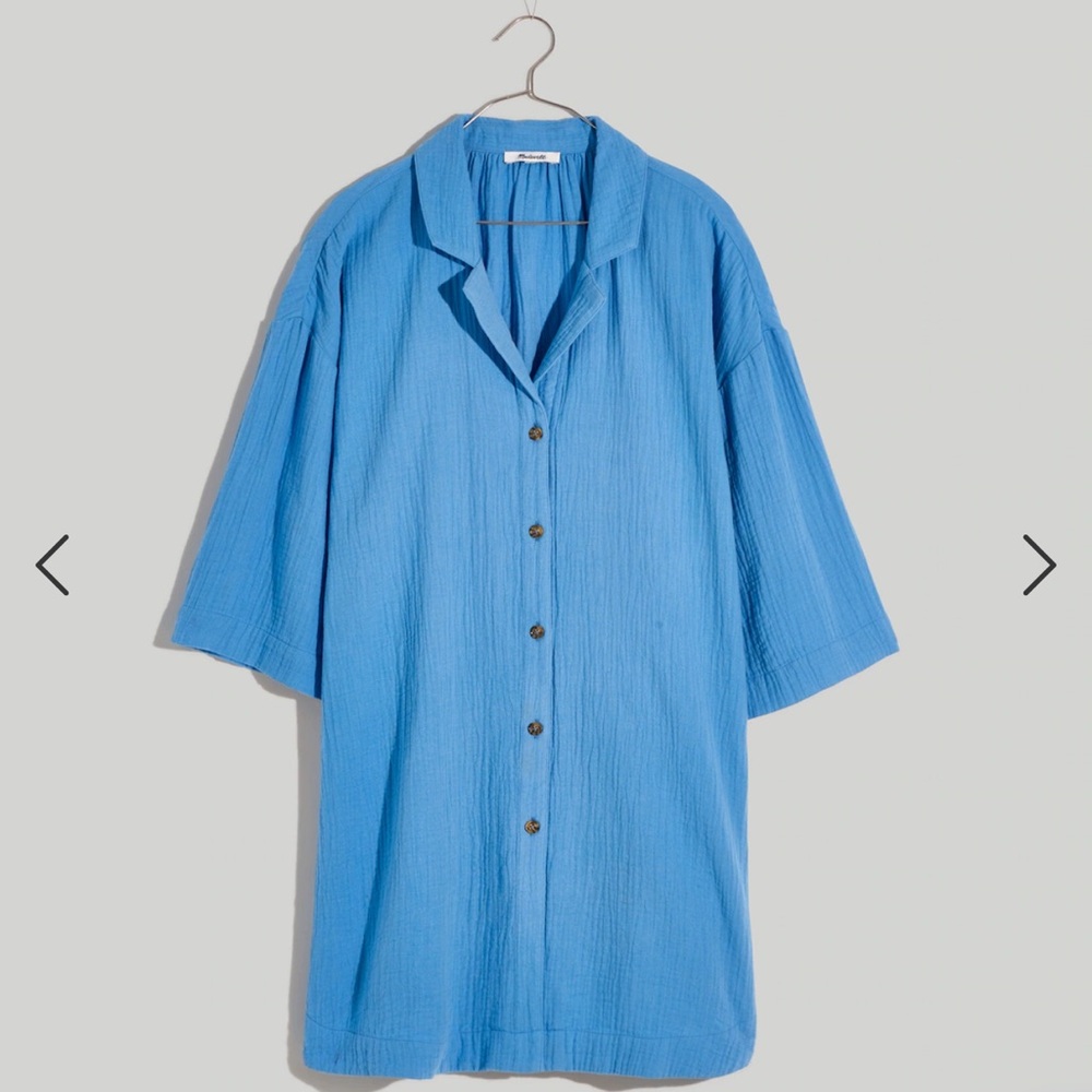 Lightspun Cover-Up Mini Shirtdress - Picture 5 of 8